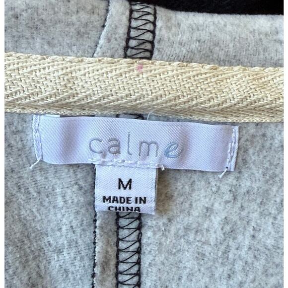 Calme Johnny Was Smocked Hoodie Sweatshirt M Pullover $148 NWT - Picture 3 of 4